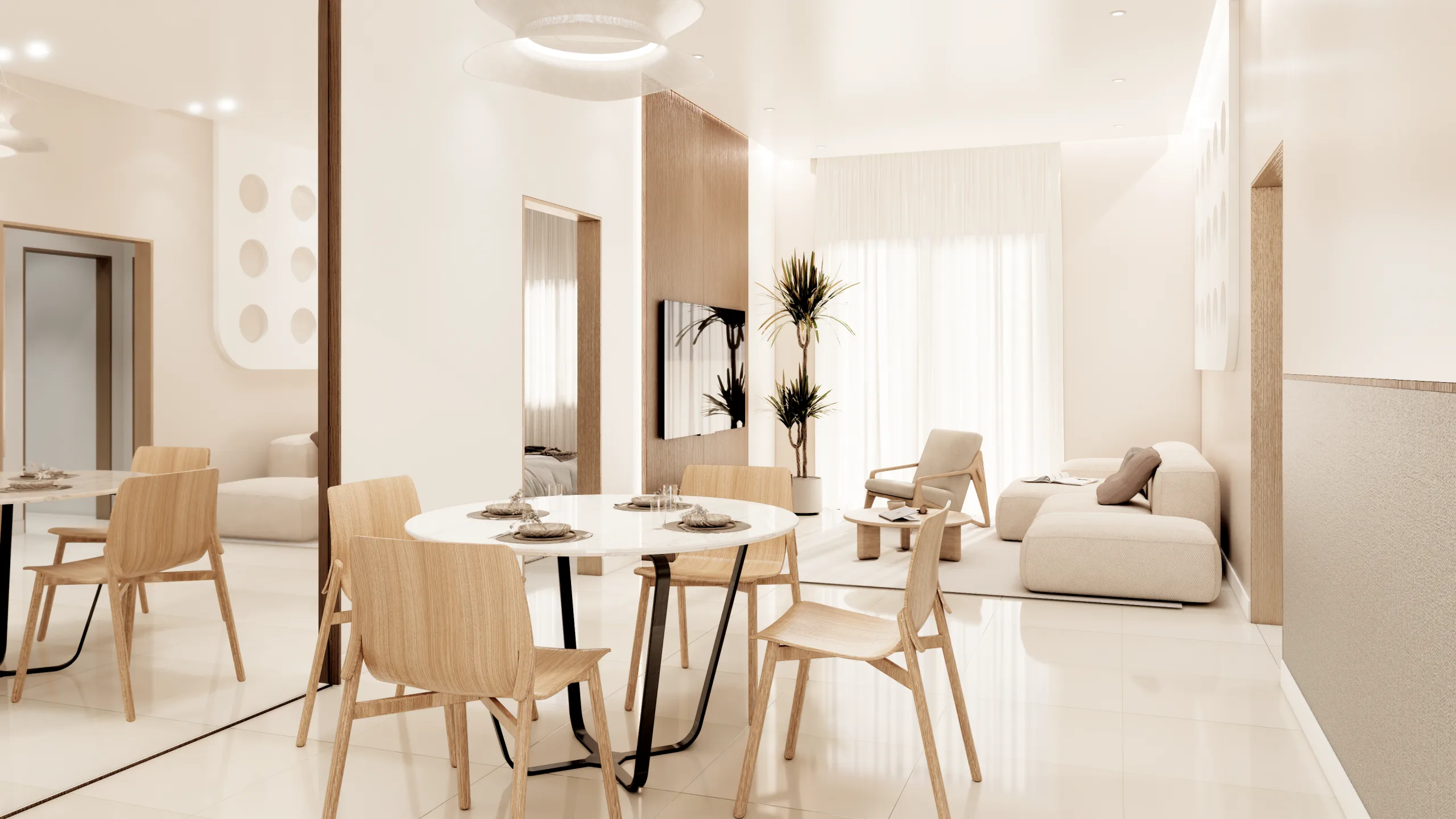 Vi Residence, Batu Kawan: Type A living and dining area, interior impression