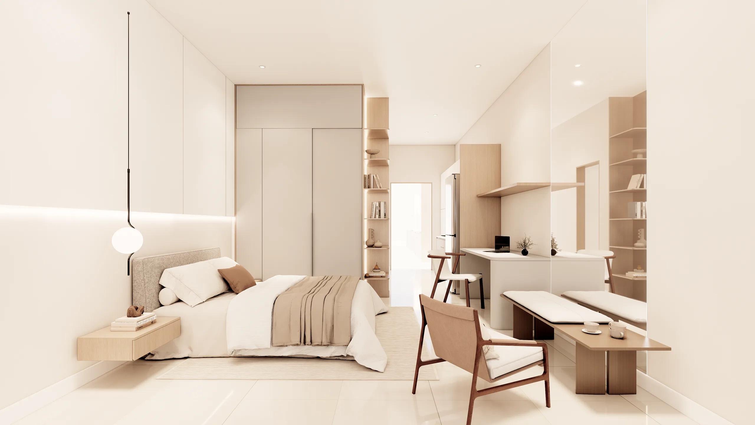 Vi Residence, Batu Kawan: Type B self-contained studio, interior impression