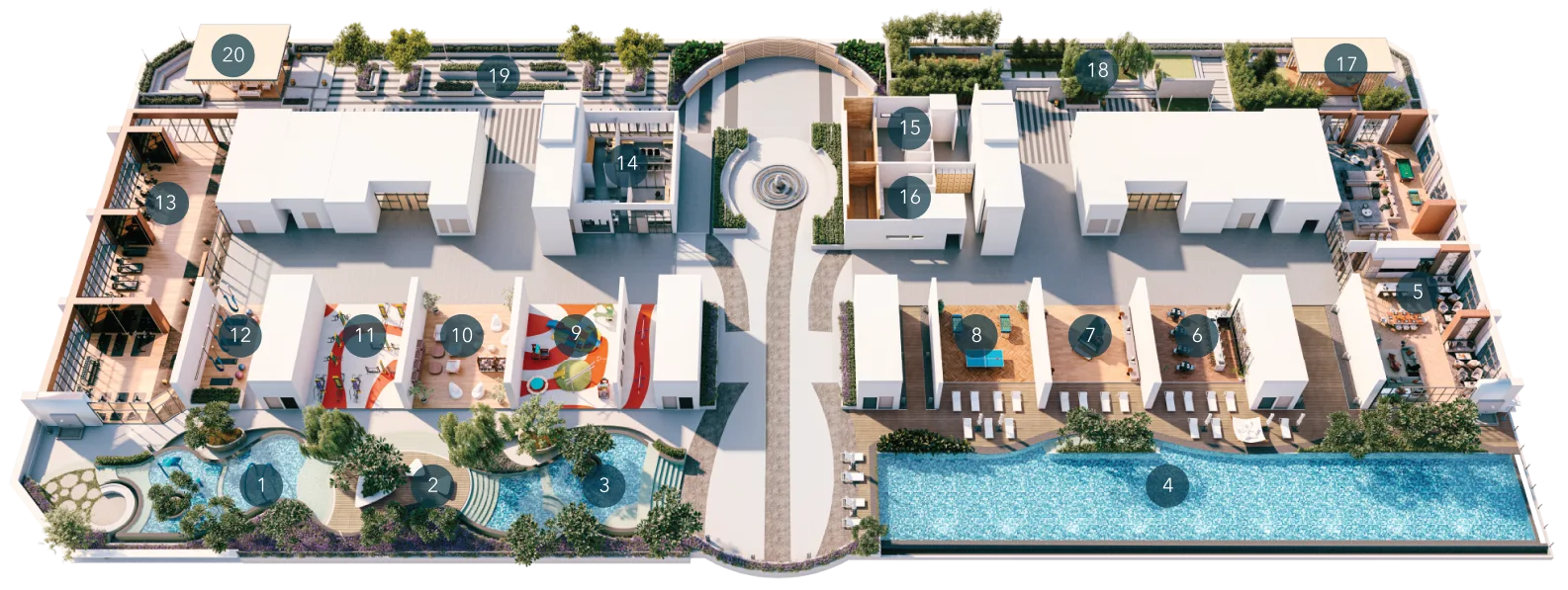 Waterstone, Tanjung Bungah, Penang: Level 8 facilities plan