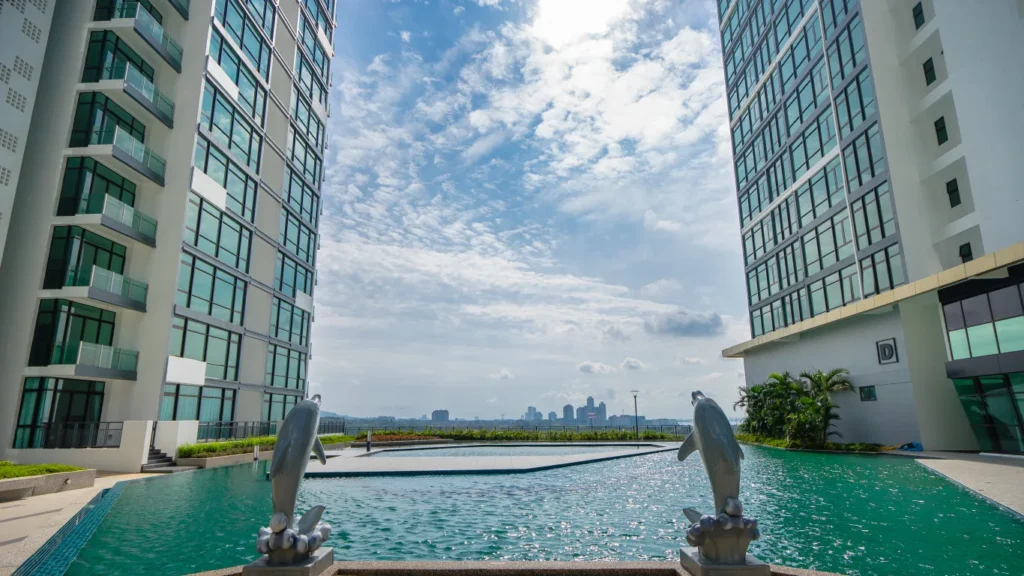Swimming pool at Wave Marina Cove, Johor Bahru